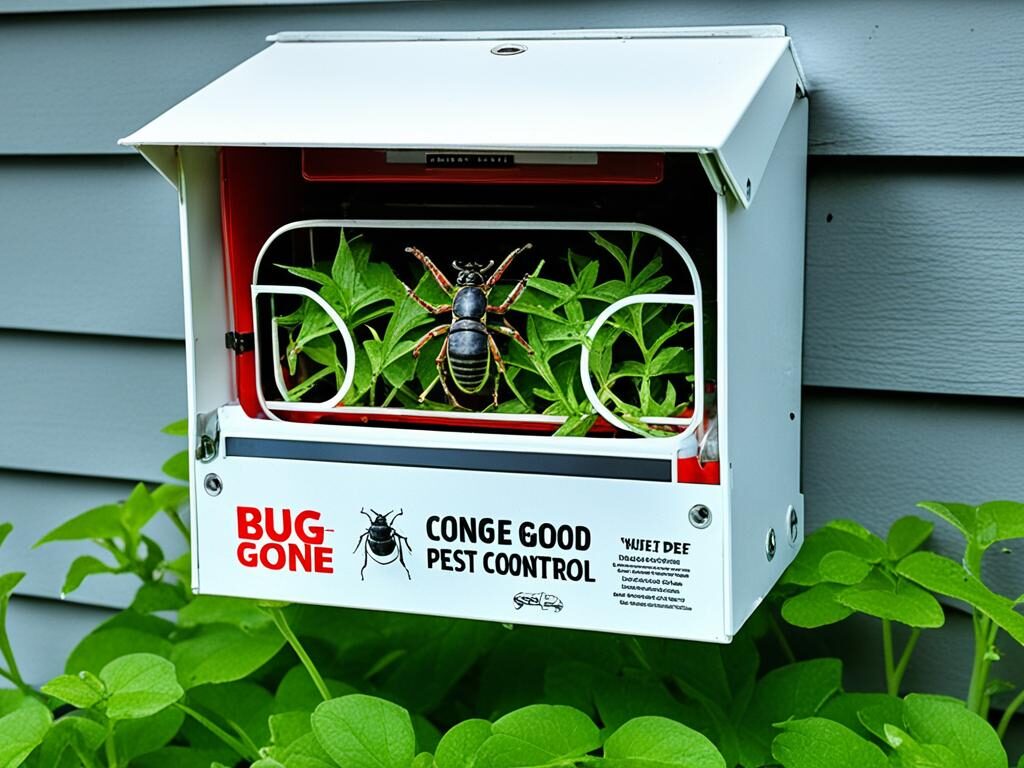 pest control box on side of house