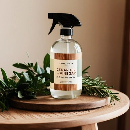 Cedar Oil and Vinegar Cleaning Spray