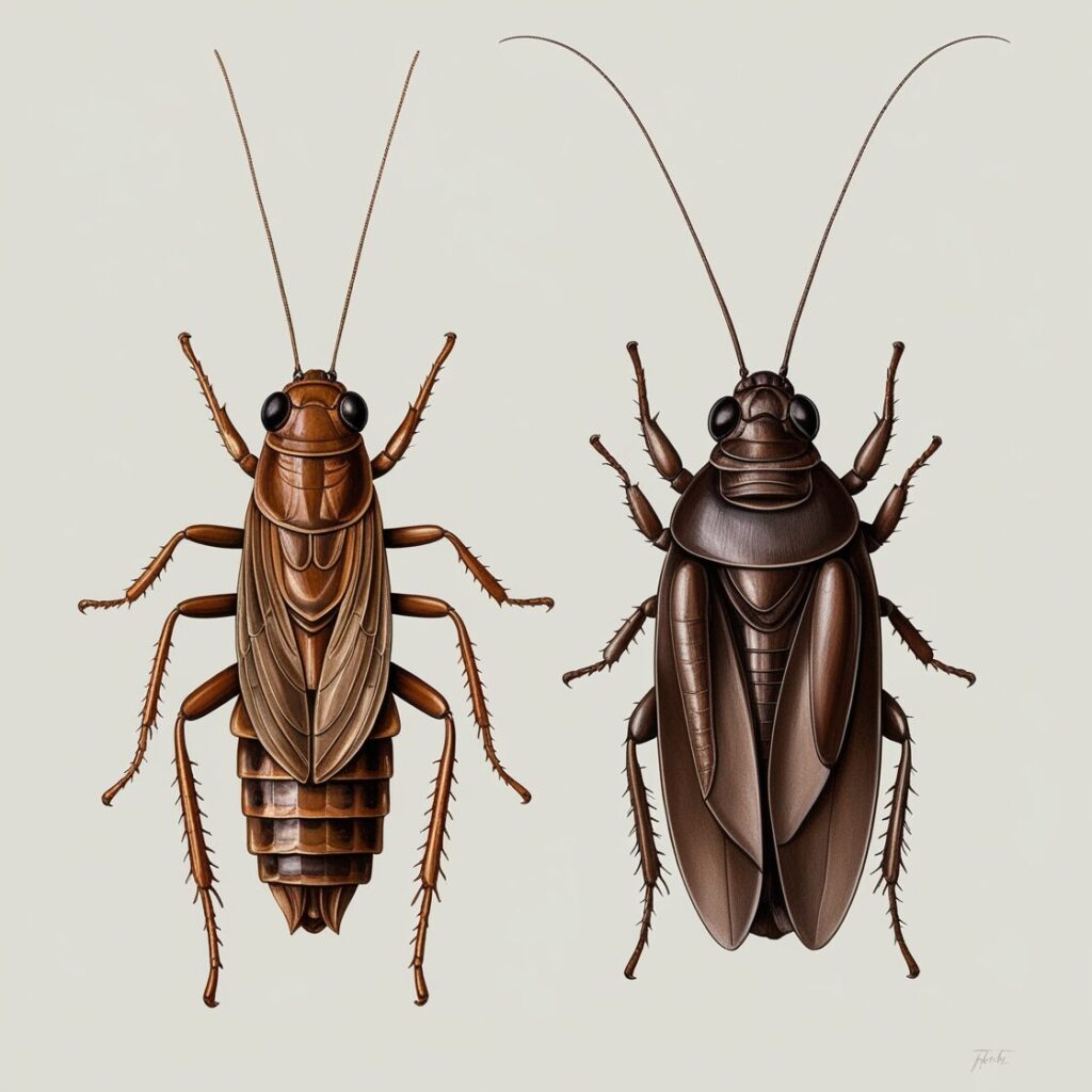 A picture of Cockroach vs Cricket shape