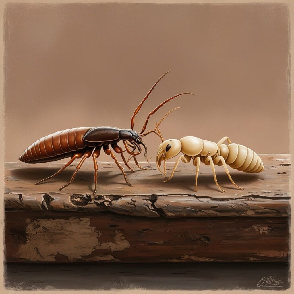 earwig vs termites size