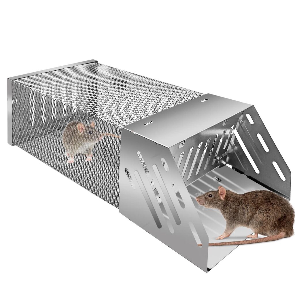 Old Fashioned Rat Traps in the form of a metal cage