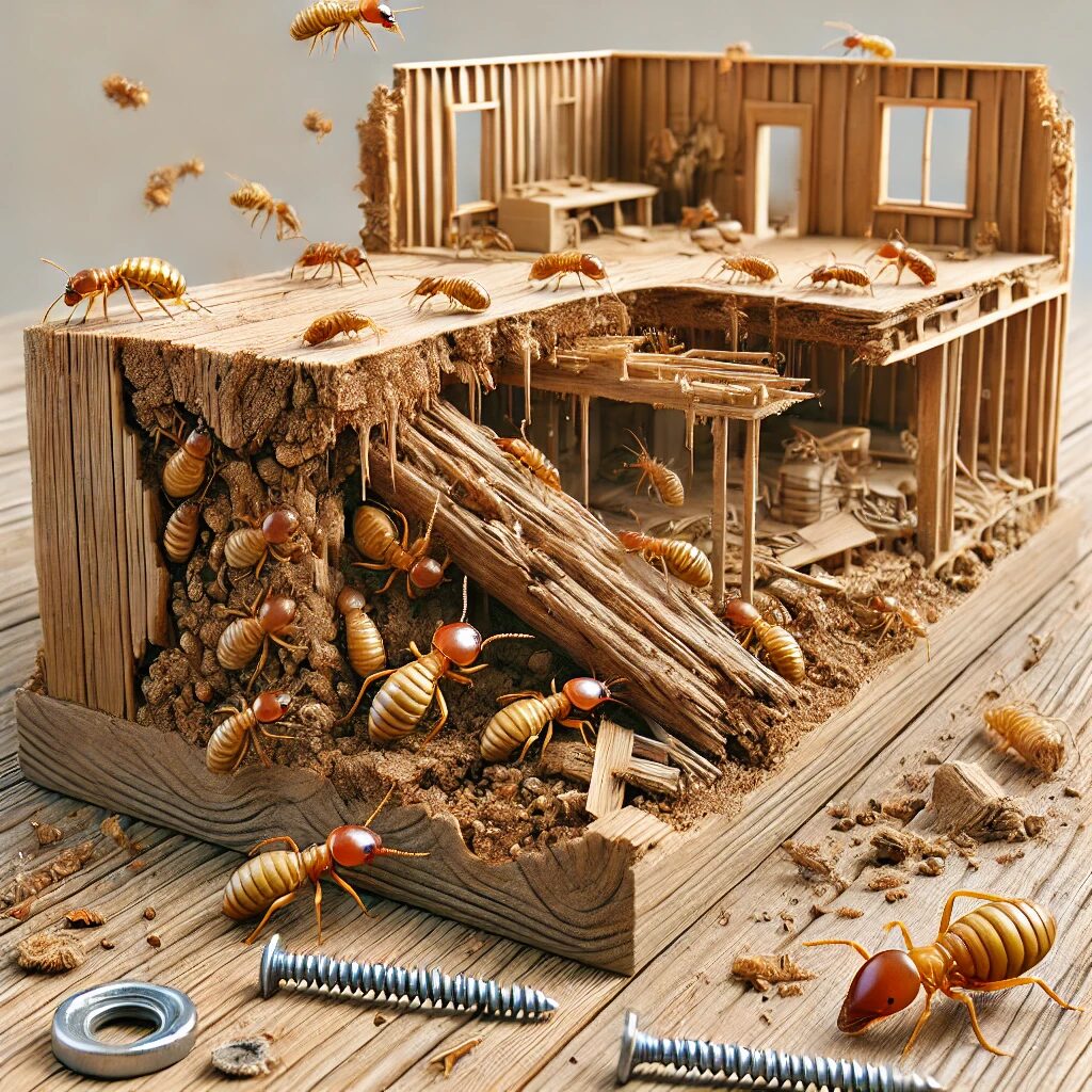 Why Do Termites Eat Wood in Human Structures?