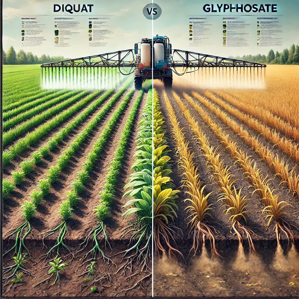 Diquat vs. Glyphosate: Application and Results